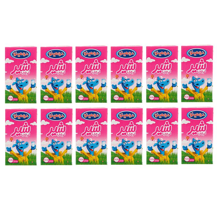 شیر کم چرب دومینو حجم 125 میلی لیتر بسته 12 عددی Domino Low Fat Milk 125 ml  pack of 12